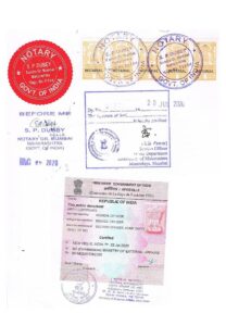 apostille process personal documents india