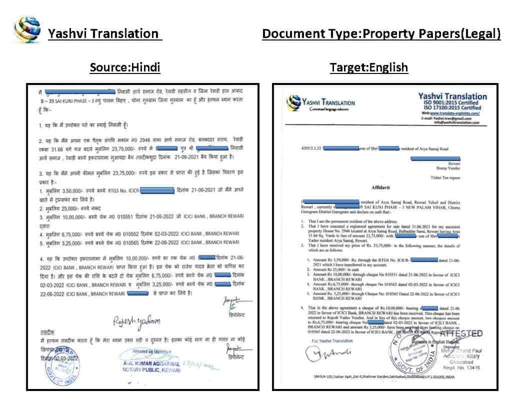 Apostille process of yashvi translation