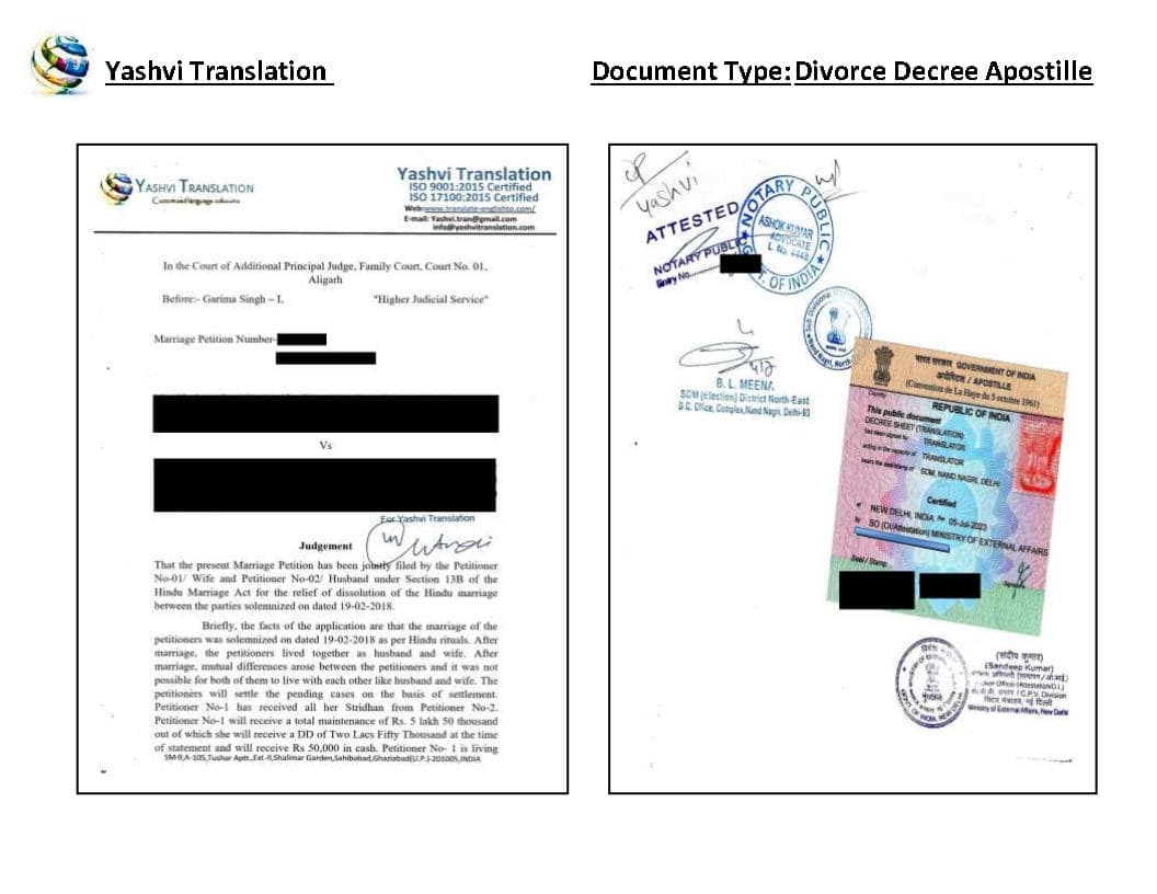 apostille process commercial documents india