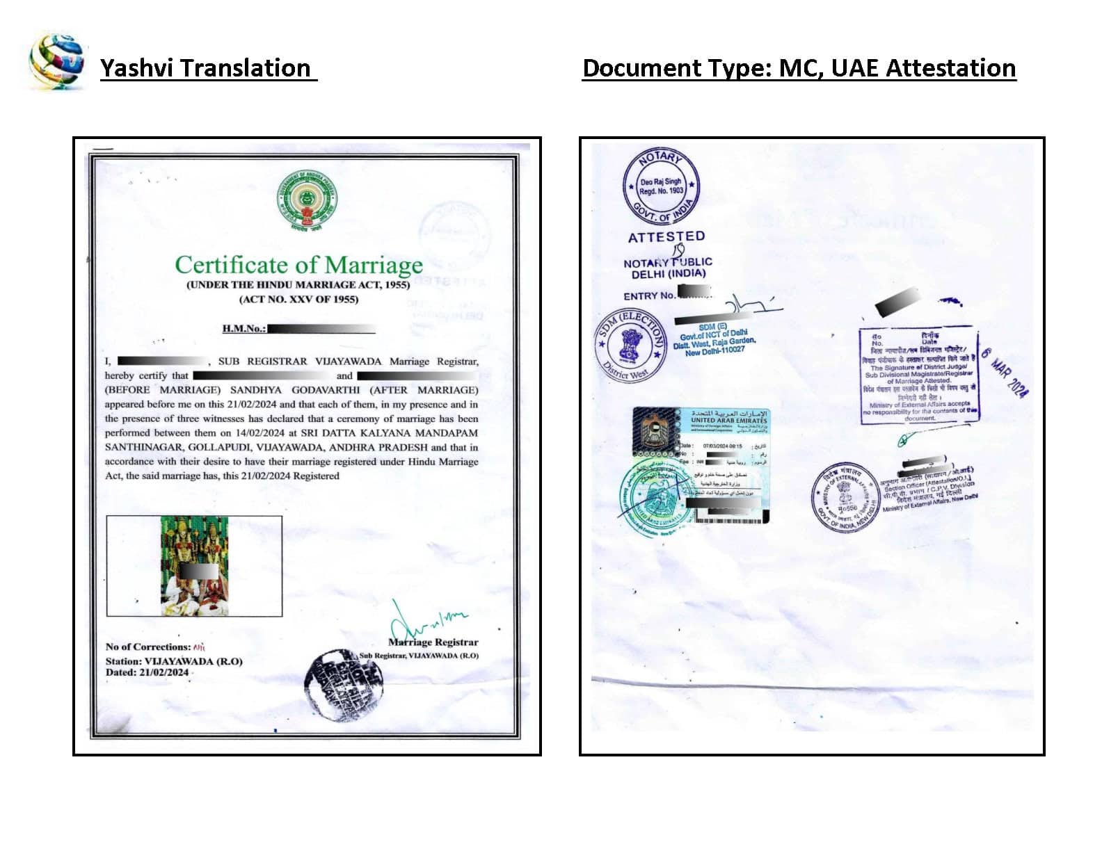 apostille document in india