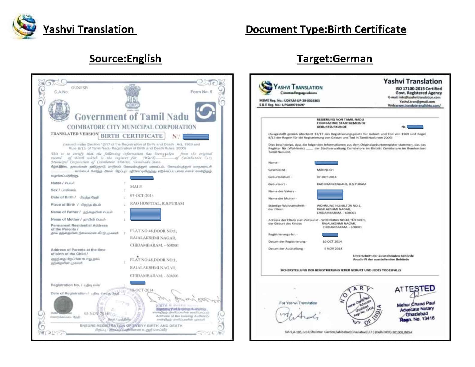 apostille document in india
