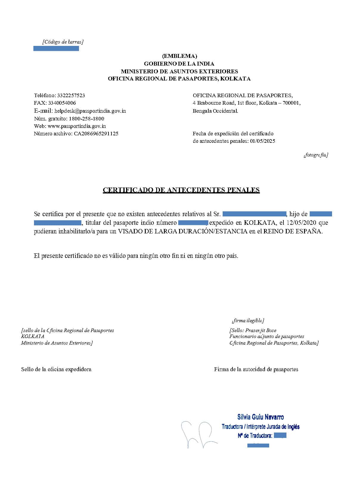 apostille document in india