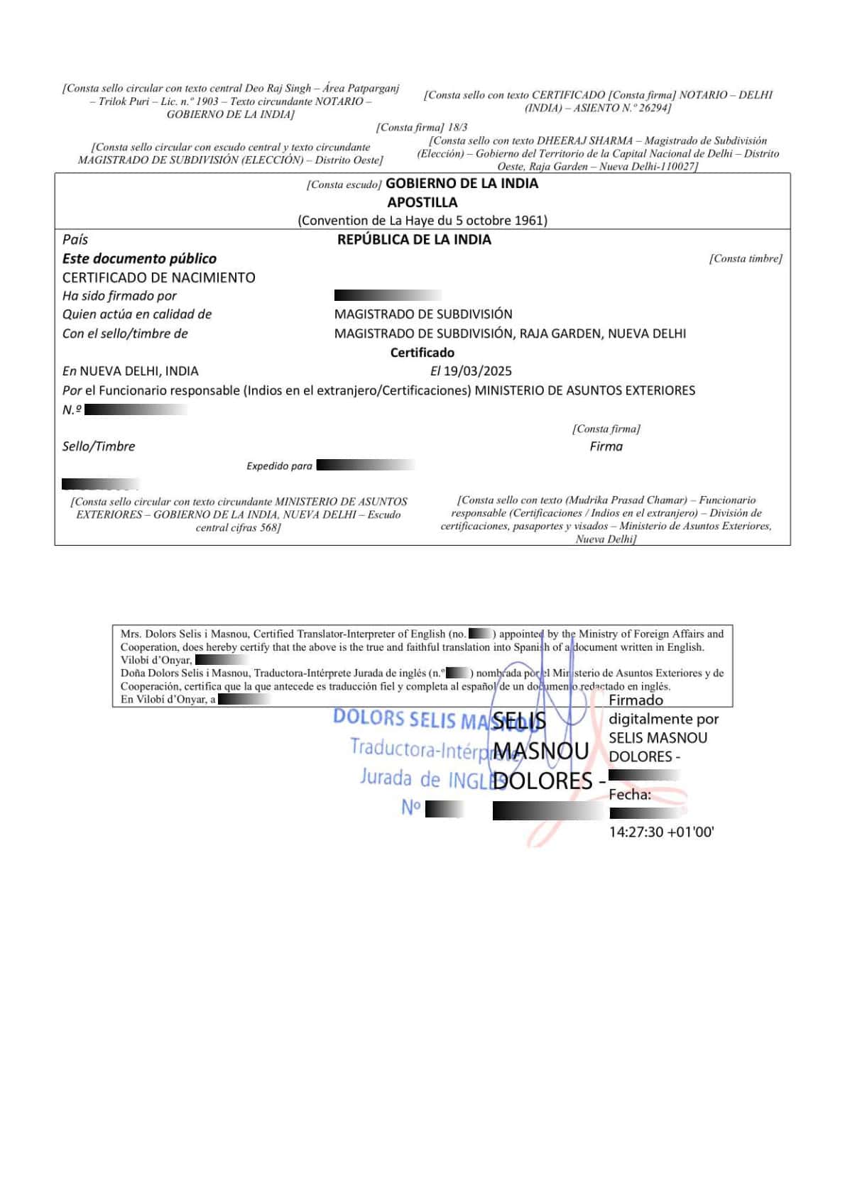 apostille stamp india