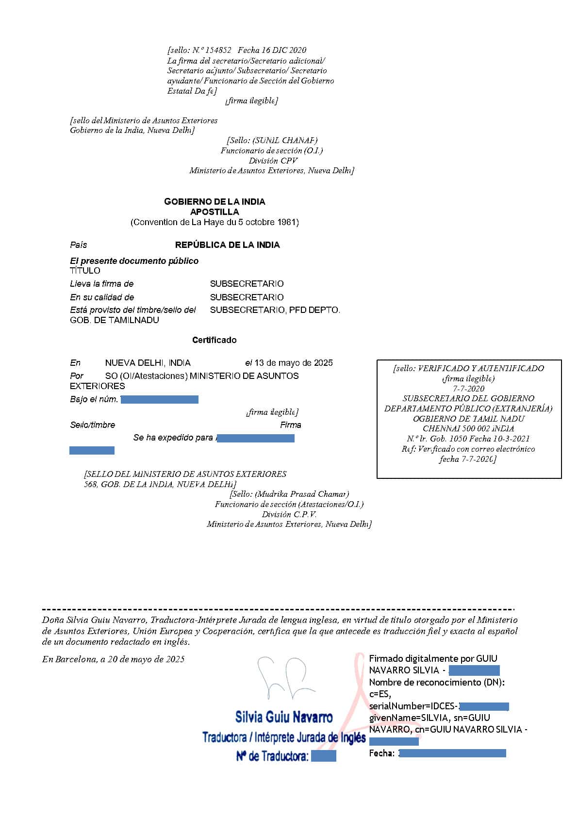 apostille process personal documents india