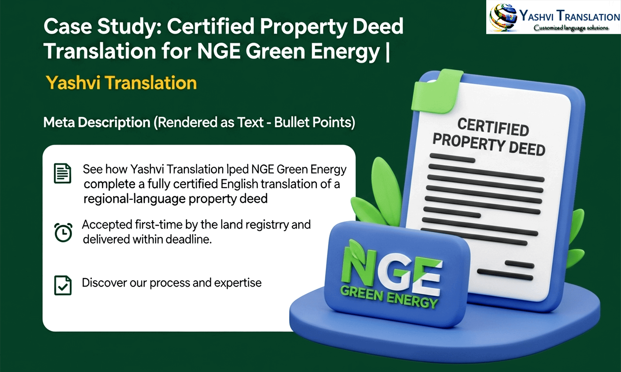 Case Study Certified Property Deed Translation Nge Green Energy