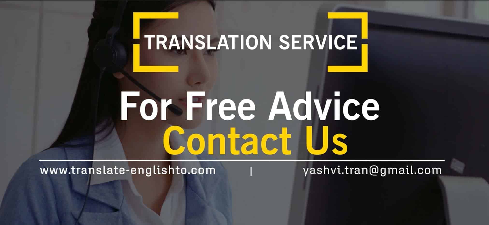 Translation service representative providing free consultation — contact Yashvi Translation for certified translation help online.