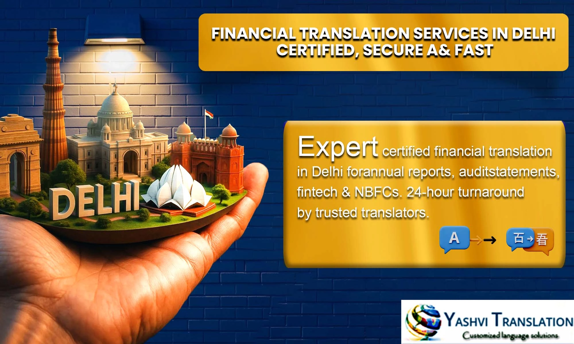 Financial Translation Service Delhi
