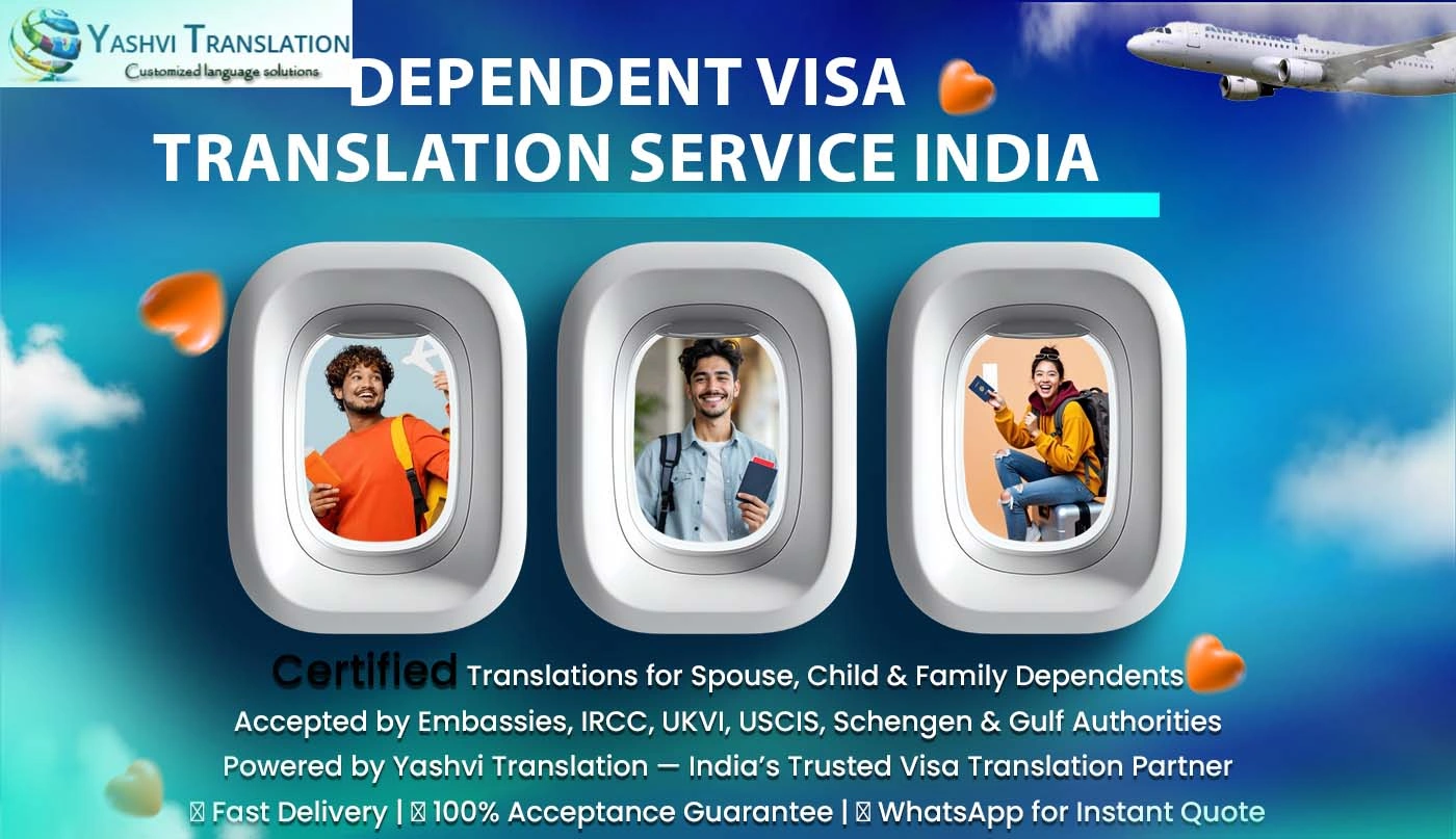 Dependent Visa Translation Service India