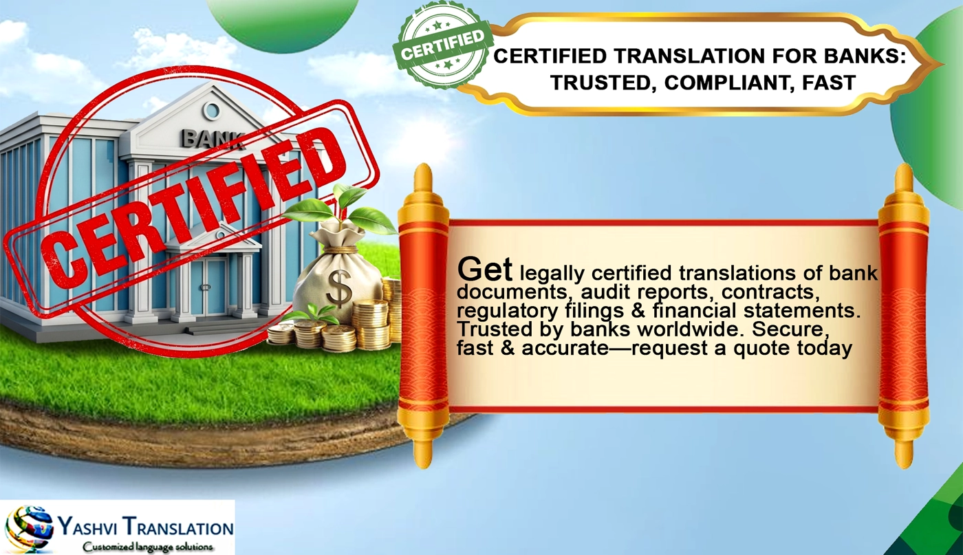 Certified Translation For Bank