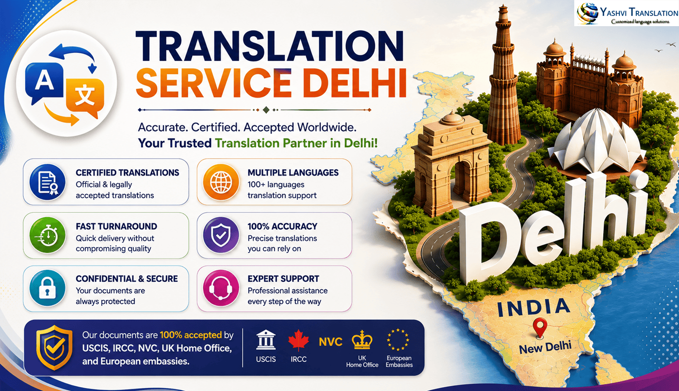 Translation Service Delhi