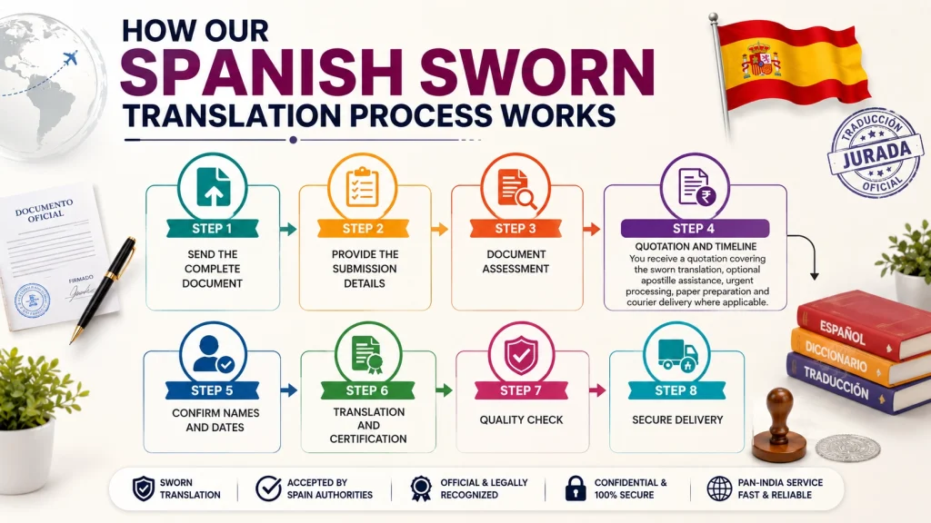 How Our Spanish Sworn Translation Process Works